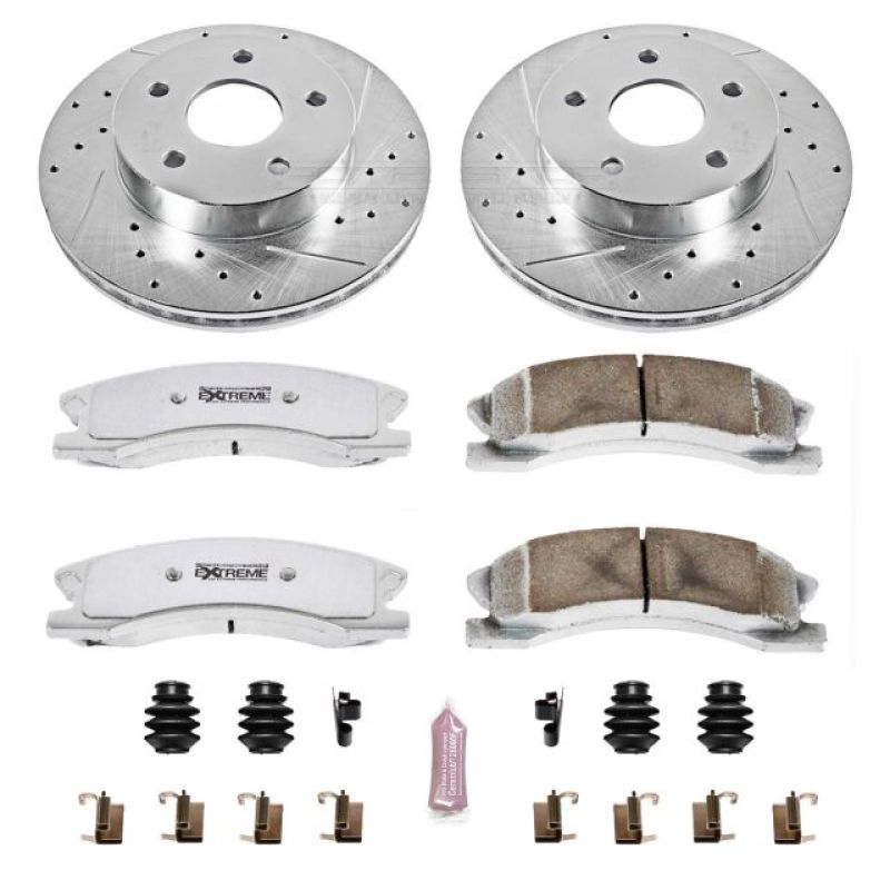 Power Stop 99-04 Jeep Grand Cherokee Front Z26 Street Warrior Brake Kit PowerStop