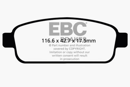EBC GreenStuff Rear Brake Pads - DP22066 EBC