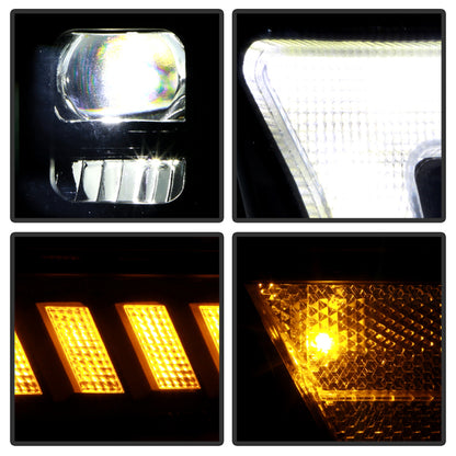 Spyder 19-22 Dodge Ram 2500/3500 (Halogen Model Only) Proj. Headlights (PRO-YD-DR19HDHALAP-SEQ-BK) SPYDER