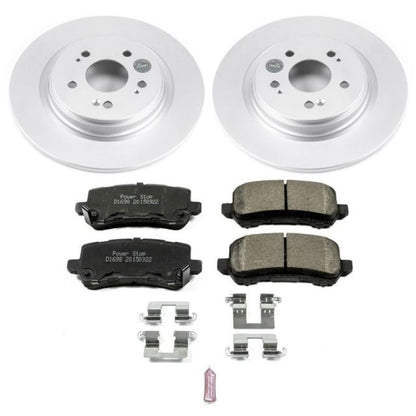 Power Stop 18-19 Honda Odyssey Rear Z17 Evolution Geomet Coated Brake Kit PowerStop