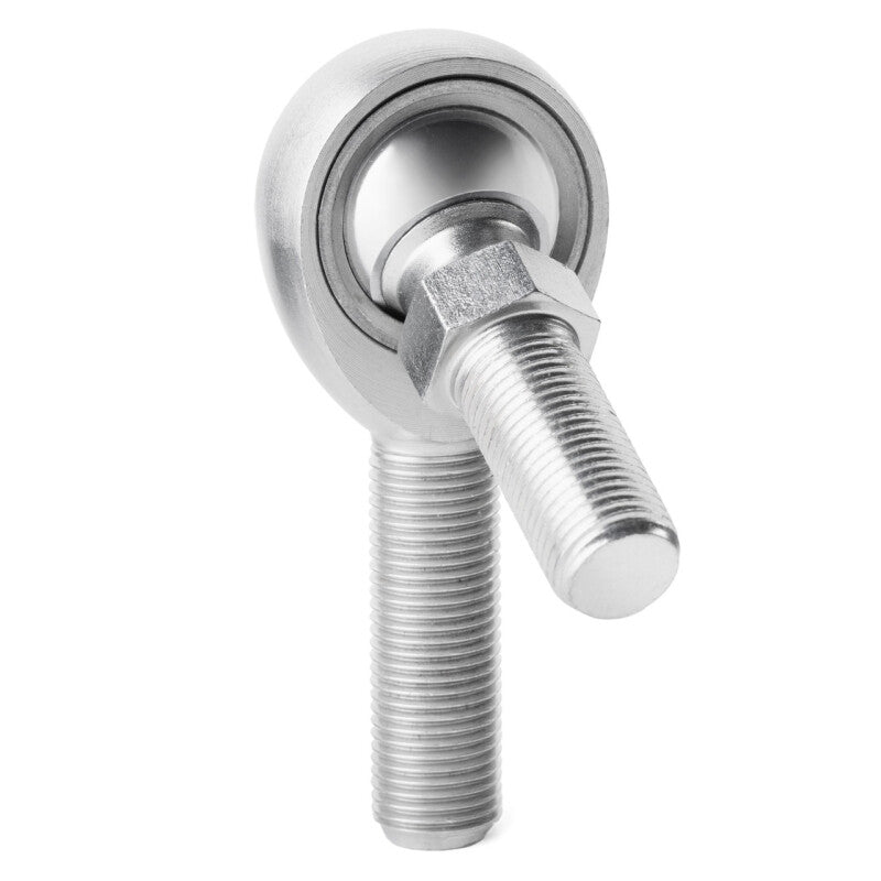 QA1 K Series 3-Pc Rod End - Male/Left Hand - .5in Bore x 1/2-20 w/Stud - Carbon Steel
