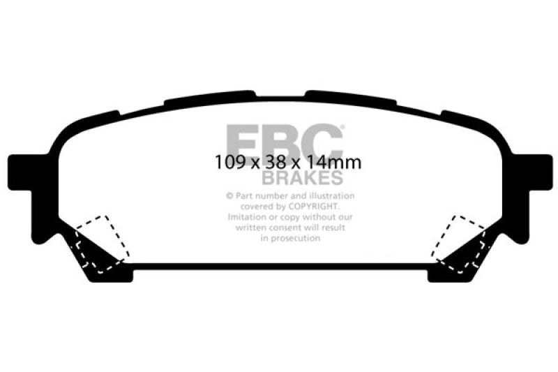 EBC BlueStuff Rear Brake Pads - DP51687NDX EBC