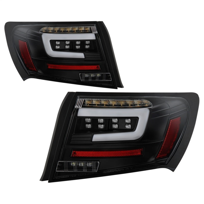 Spyder 08-11 Subaru Impreza WRX 4DR LED Tail Lights - Black ALT-YD-SI084D-LED-BK SPYDER