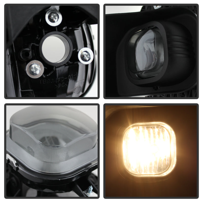 Spyder Ford F250 F350 F450 F550 XLT 2011-2016 OEM Style Fog Lights W/Switch Smoke FL-FF25011-SM SPYDER