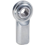 QA1 C Series 2-Pc Rod End - Female/Left Hand - .4375in Bore x 7/16-20 - Carbon Steel w/PTFE