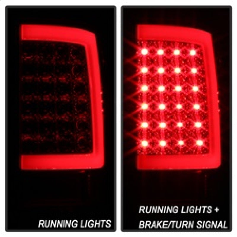 xTune Dodge Ram 1500 09-16 LED Tail Lights Incandescent Model Only - Red Clear ALT-ON-DR09-LBLED-RC SPYDER