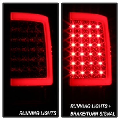 xTune Dodge Ram 1500 09-16 LED Tail Lights Incandescent Model Only - Red Clear ALT-ON-DR09-LBLED-RC SPYDER