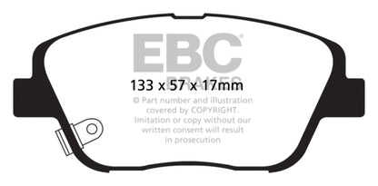 EBC Ultimax2 Front Brake Pads - UD1444 EBC
