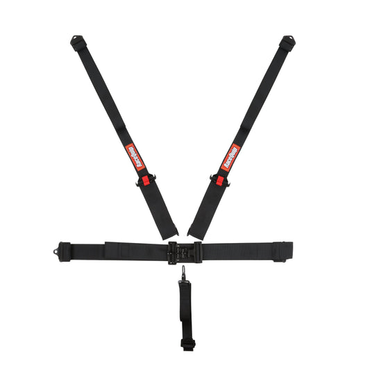 RaceQuip Black L & L 5pt HNR Seat Belt Racequip