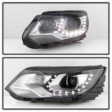 Load image into Gallery viewer, Spyder VW Tiguan 12-17 LED/DRL Projector Headlights Chrome PRO-JH-VWT12-LED-C