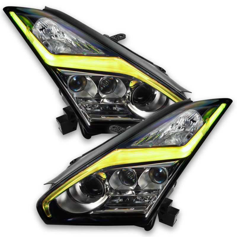 Oracle 15-21 Nissan GT-R RGB+W (Lightning Bolt) Headlight DRL Upgrade Kit - ColorSHIFT 2