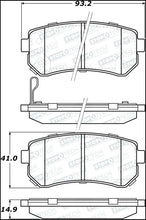 Load image into Gallery viewer, StopTech Premium Ceramic Front Brake Pads - 308.11570