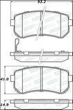 StopTech Premium Ceramic Front Brake Pads - 308.11570