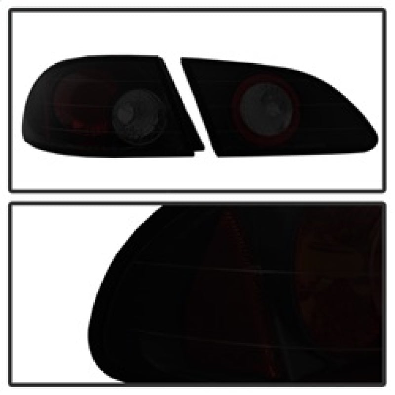 Spyder Toyota Corolla 98-02 Euro Tail Lights Black Smoke ALT-YD-TC98-BSM SPYDER