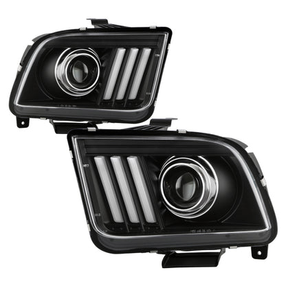 Spyder Ford Mustang 05-08 V2 High-Power LED Headlights - Black PRO-YD-FM05AP-BK SPYDER
