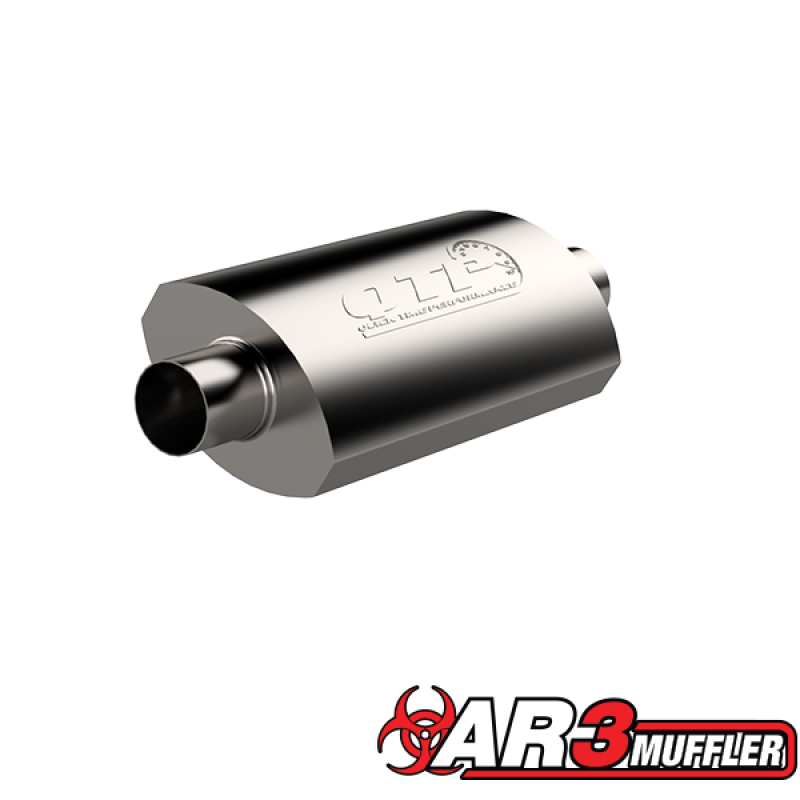 QTP 3.5in Weld-On 304SS AR3 Muffler QTP