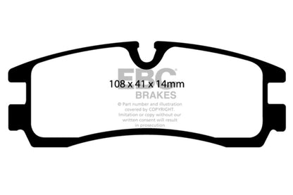 EBC Ultimax2 Rear Brake Pads - UD754 EBC
