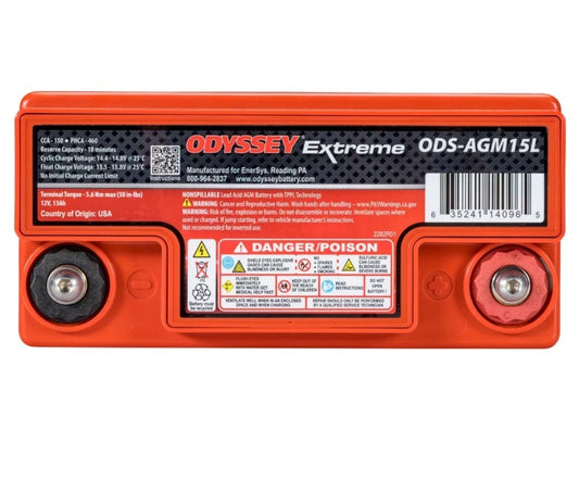 Odyssey Battery Powersport Extreme AGM Battery (PC545) Odyssey Battery