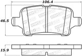 StopTech Premium Ceramic Front Brake Pads - 308.18570