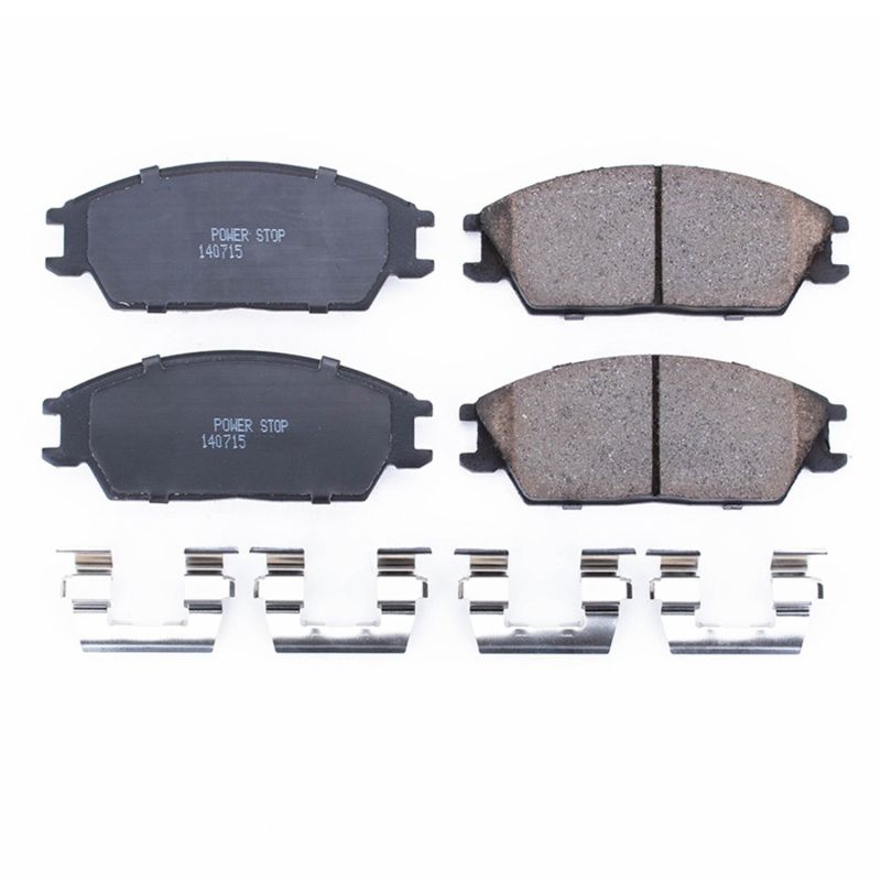 Power Stop 95-05 Hyundai Accent Front Z17 Evolution Ceramic Brake Pads w/Hardware PowerStop