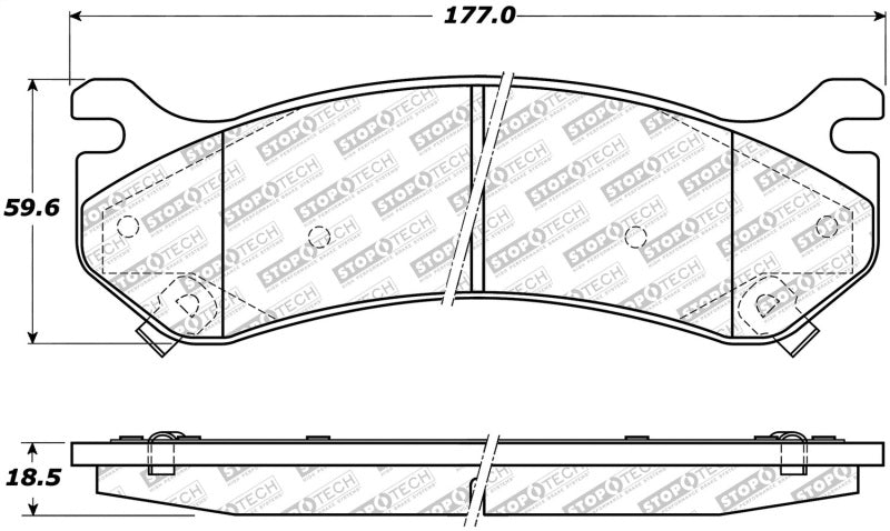 StopTech Street Disc Brake Pads - 305.07850 Stoptech