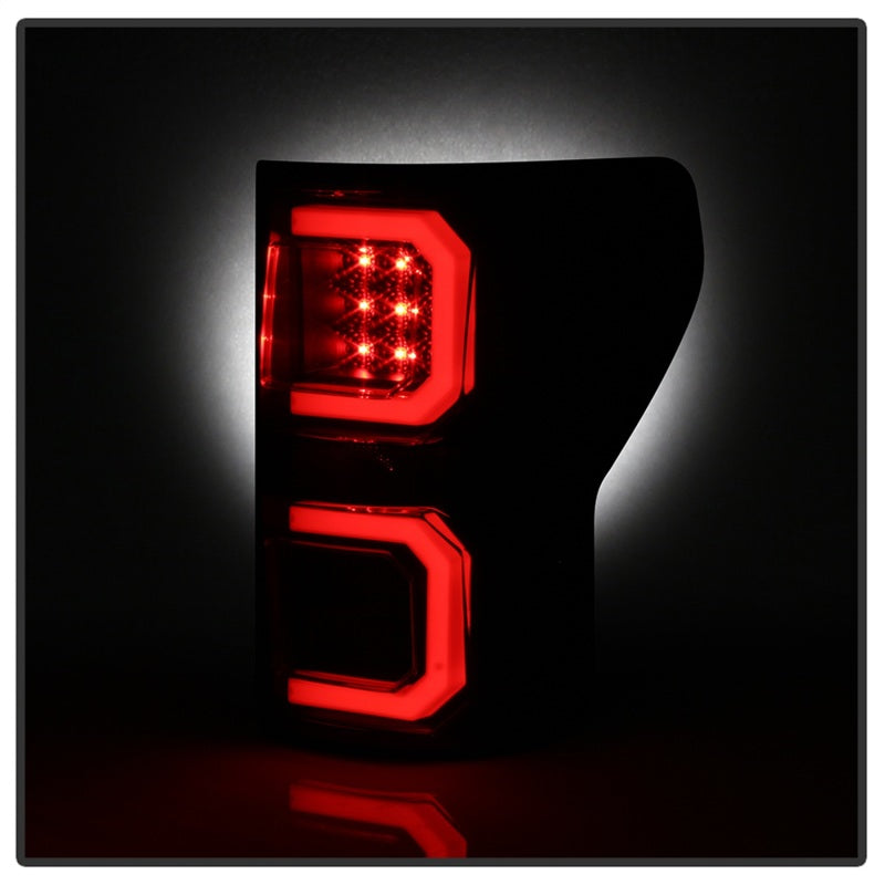 Spyder 07-13 Toyota Tundra V2 Light Bar LED Tail Lights - Smoke ALT-YD-TTU07V2-LB-BSM SPYDER