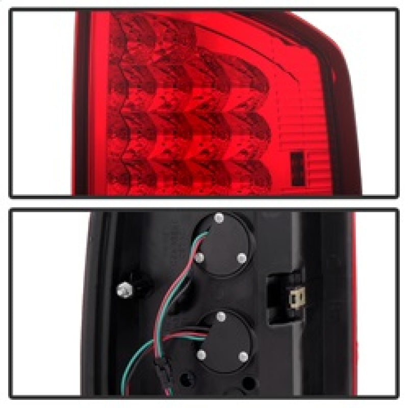 Xtune Dodge Ram 02-06 1500 / Ram 2500/3500 03-06 LED Tail Light Red Clear ALT-JH-DR02-LED-RC SPYDER