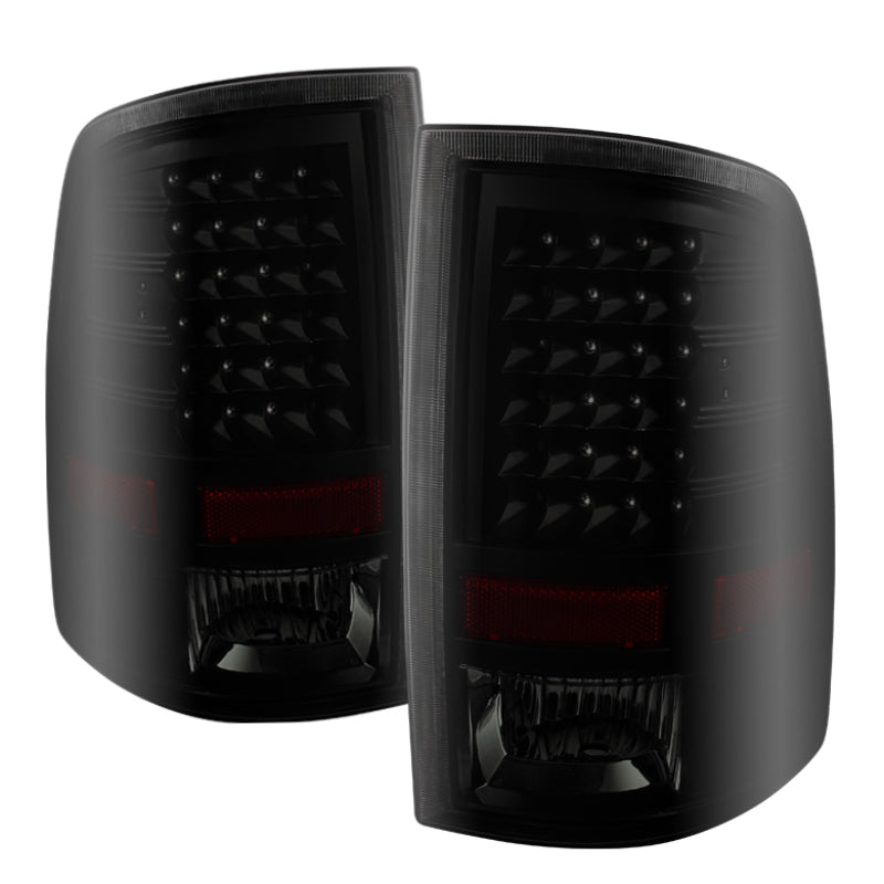 Xtune Dodge Ram 1500 09-14 LED Tail Lights Incandescent Model Only Black Smoke ALT-JH-DR09-LED-BKSM SPYDER