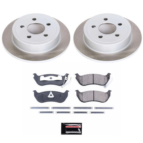 Power Stop 03-06 Jeep Wrangler Front and Rear Semi-Coated Rotor Kit