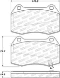 StopTech Sport Brake Pads w/Shims and Hardware - Rear