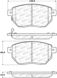 StopTech Premium Ceramic Brake Pads - 308.09691