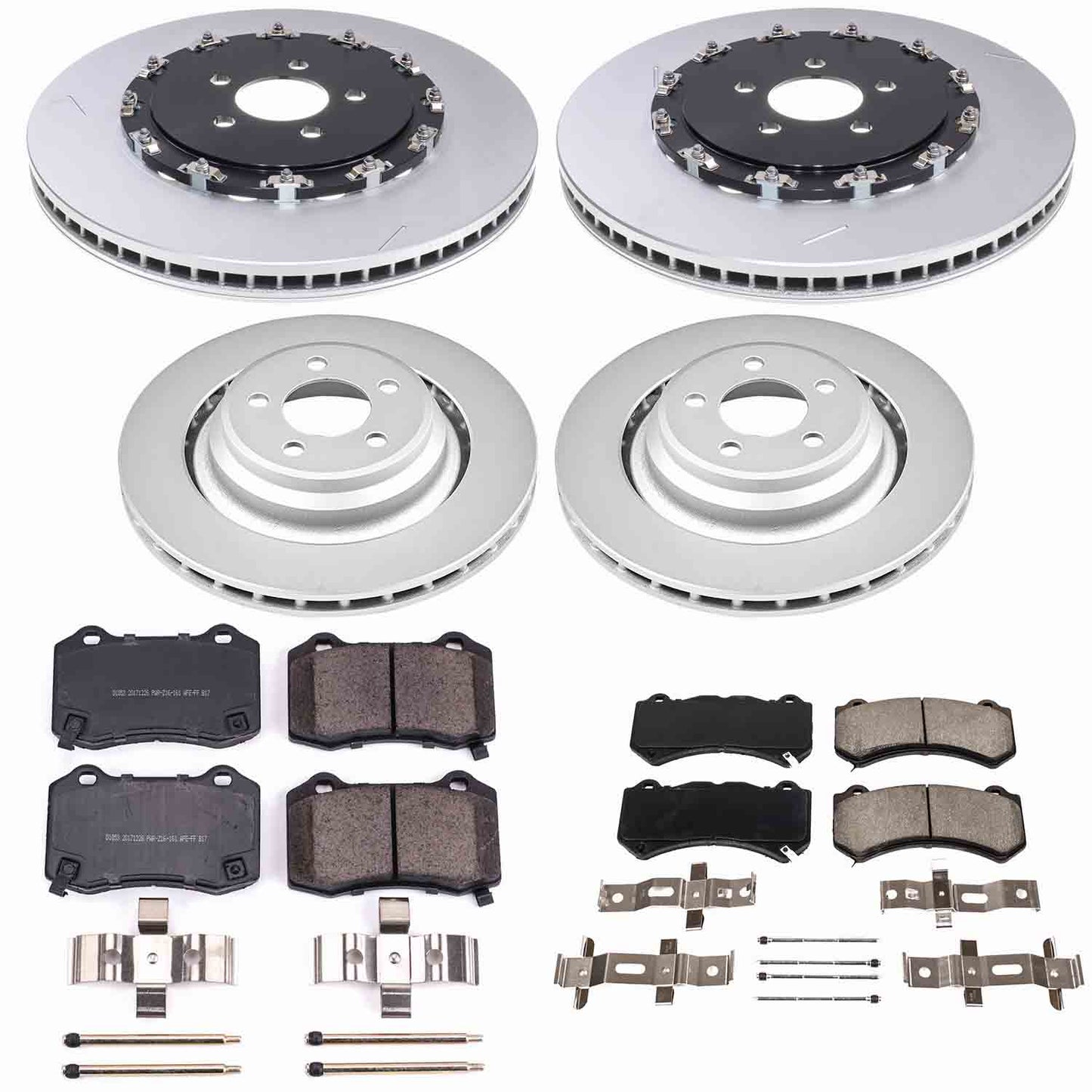 Power Stop 21-23 Dodge Charger Front and Rear Z17 Coated Brake Kit