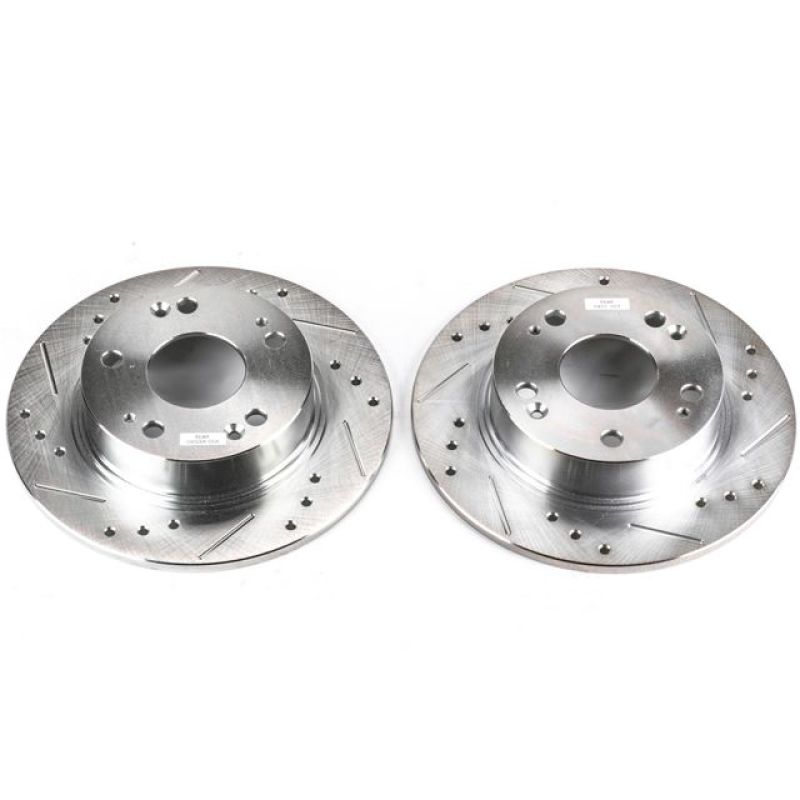 Power Stop 04-08 Acura TSX Rear Evolution Drilled & Slotted Rotors - Pair PowerStop