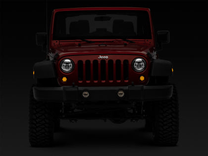 Raxiom 07-18 Jeep Wrangler JK Axial Series LED Amber Turn Signals (Smoked)