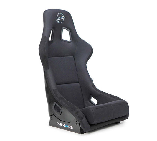 NRG Innovations Fiberglass Bucket Seat - XL - Black – FRP-304BK-NRG