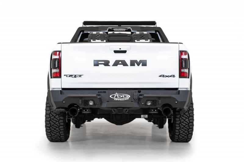 Addictive Desert Designs 2021 Dodge RAM 1500 TRX Stealth Fighter Rear Bumper - Hammer Black Addictive Desert Designs