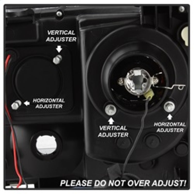 Spyder Toyota Tacoma 05-11 Projector Headlights - Light Bar DRL - Black PRO-YD-TT05V2-LB-BK SPYDER