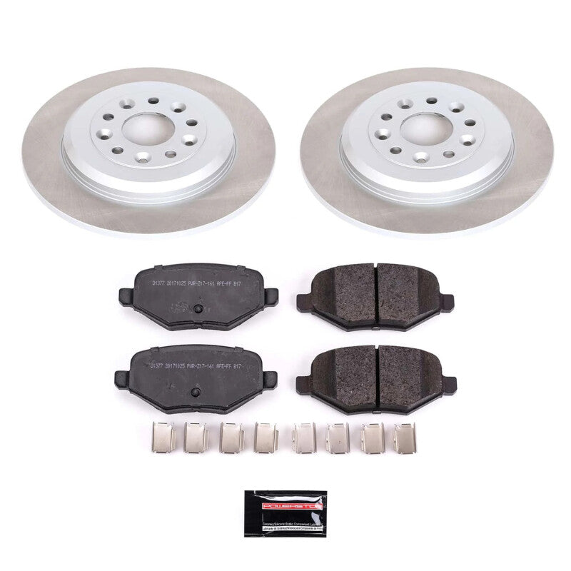 Power Stop 11-12 Lincoln MKX Rear Semi-Coated Rotor Kit PowerStop