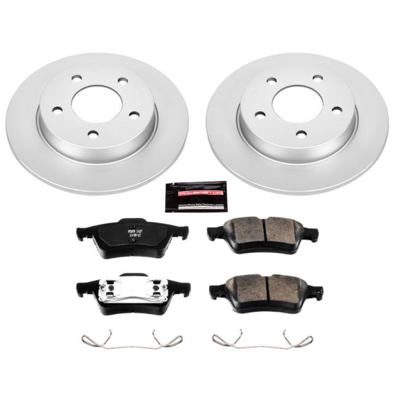 Power Stop 04-05 Mazda 3 Rear Z17 Evolution Geomet Coated Brake Kit PowerStop