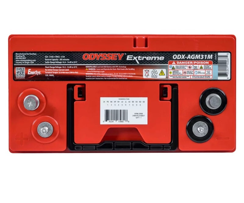 Odyssey Battery Marine/RV Extreme AGM Battery (31M-PC2150ST) Odyssey Battery