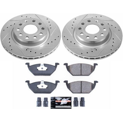 Power Stop 11-15 Volkswagen Jetta Front Z23 Evolution Sport Brake Kit PowerStop