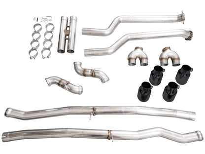 AWE BMW G90/G99 M5 Track Edition Catback Exhaust - Diamond Black Tips