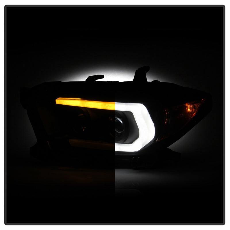 Spyder Toyota Tacoma 16-18 (TRD Model Only) Projector Headlights Black Smoke PRO-YD-TT16V1-SEQ-BSM SPYDER