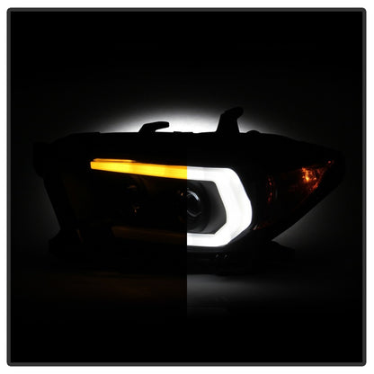 Spyder Toyota Tacoma 16-18 (TRD Model Only) Projector Headlights Black Smoke PRO-YD-TT16V1-SEQ-BSM SPYDER