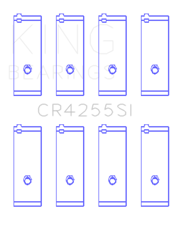 King Engine Bearings G.M.C. /Quard 4 1996/Up (Size +0.25mm) Connecting Rod Bearing Set