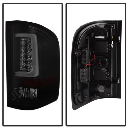 Spyder 07-13 Silverado (Will Not Work w/2010 921 Bulb)V3 Tail Lights Blk Smk ALT-YD-CS07V3-LBLED-BSM SPYDER