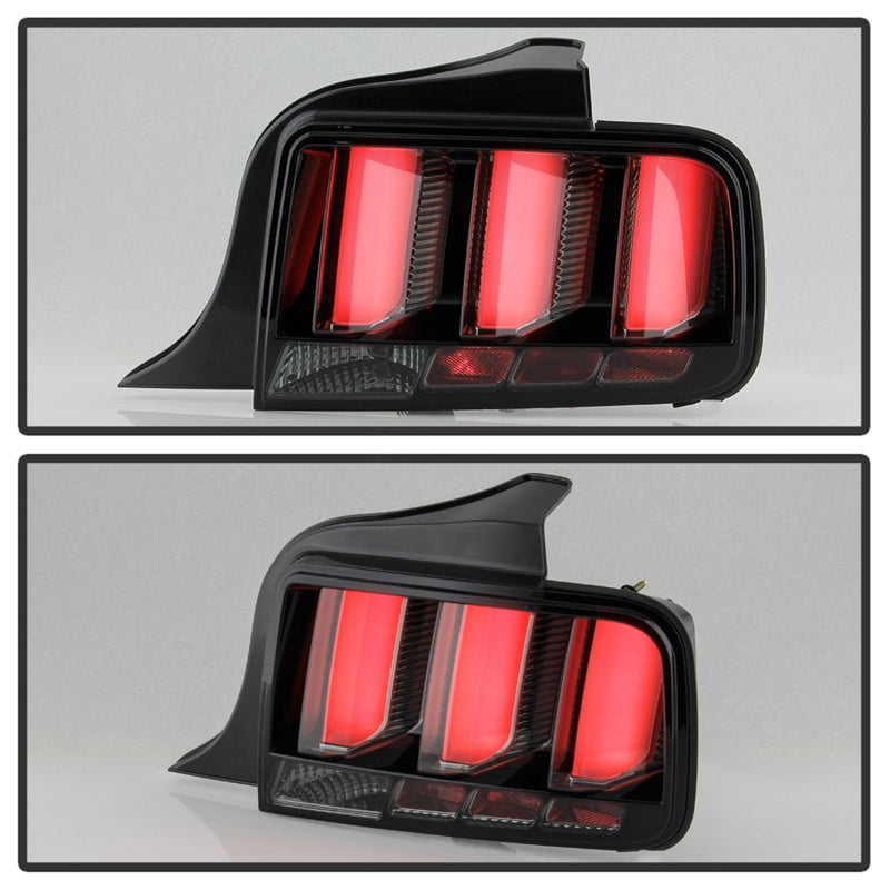 Spyder 05-09 Ford Mustang (White Light Bar) LED Tail Lights - Smoke ALT-YD-FM05V3-LED-SM SPYDER