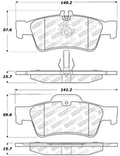 Load image into Gallery viewer, StopTech Street Disc Rear Brake Pads - 305.09860