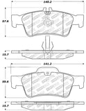 StopTech Street Disc Rear Brake Pads - 305.09860