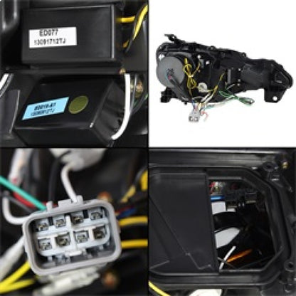 Spyder Subaru BRZ 12-14 Projector Headlights- DRL LED Black PRO-YD-SUBRZ12-BK SPYDER